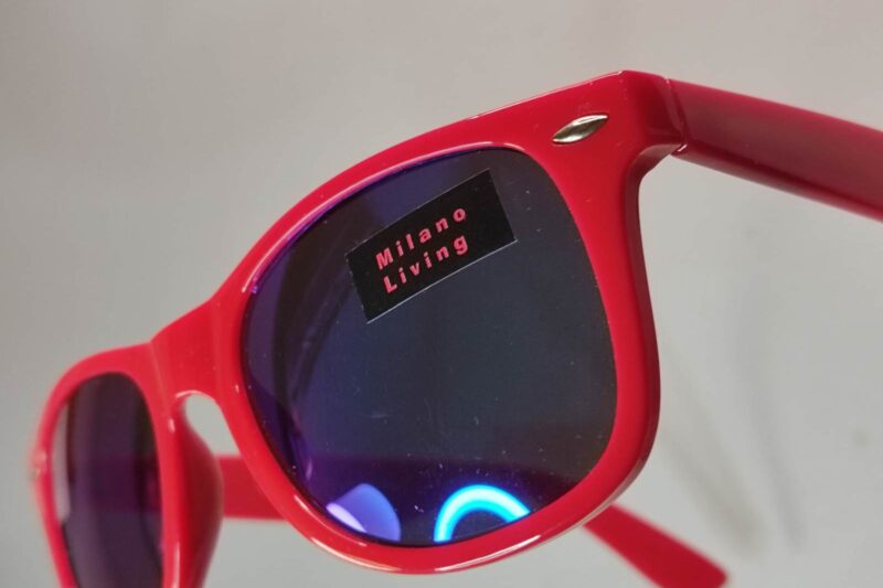 Offerta occhiali da sole rossi vintage anni ’50 a specchio