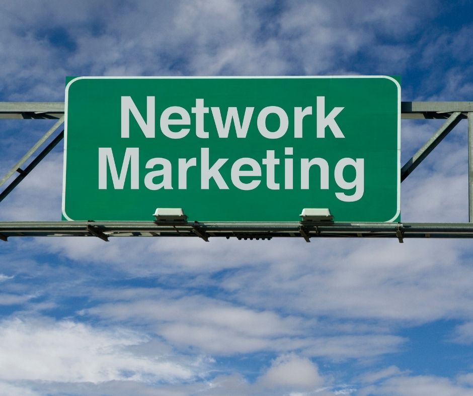 Scritta network marketing