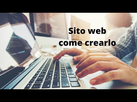 Mani su una tastiera di computer e titolo: sito web come crearlo