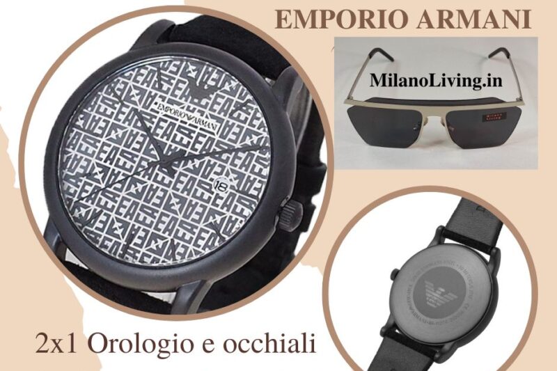 Orologio Emporio Armani e occhiali da sole MilanoLiving.in