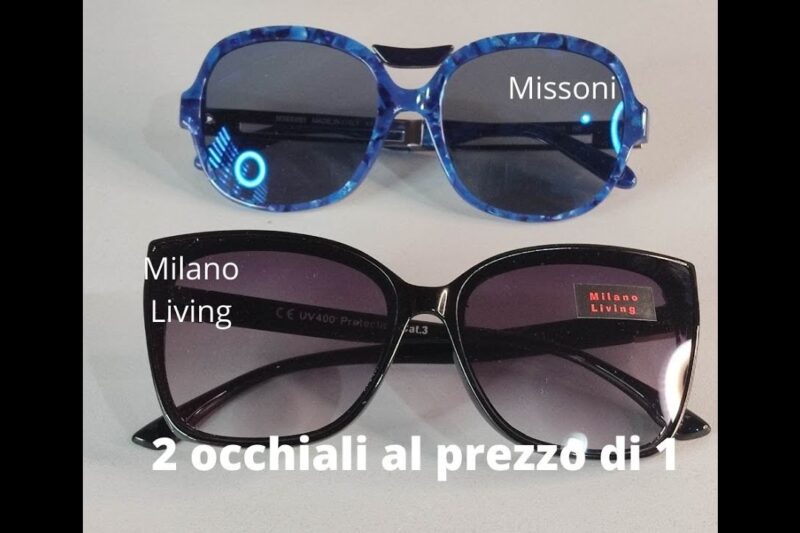 2×1 occhiali da sole trendy occasione Missoni e MilanoLiving.in